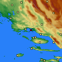 Nearby Forecast Locations - Split - Karta