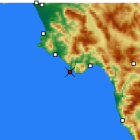 Nearby Forecast Locations - Cape Palinuro - Karta