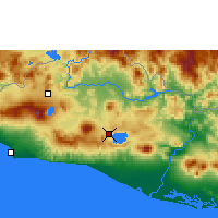 Nearby Forecast Locations - San Salvador - Karta